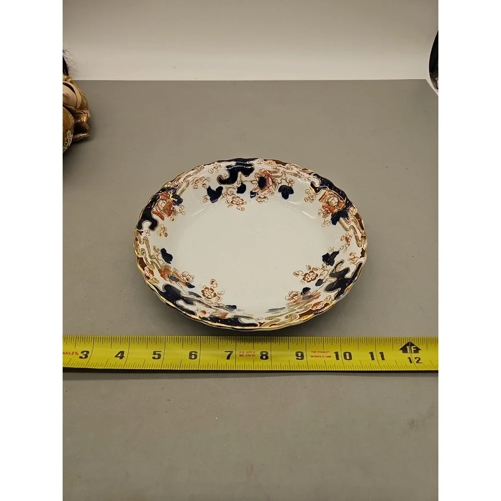 ANTIQUE LOSOL WARE K&C LATE MAYERS TOKIO ART NOUVEAU IMARI POTTERY‎ BOWL Vtg